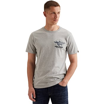 Short sleeve r-neck play single je Mid Grey Melee
