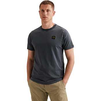 Short sleeve r-neck washed garment Sargasso Sea