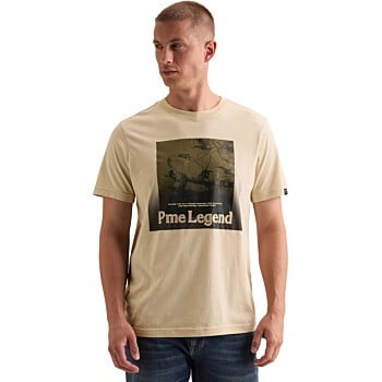 Short sleeve r-neck single jersey Bone White