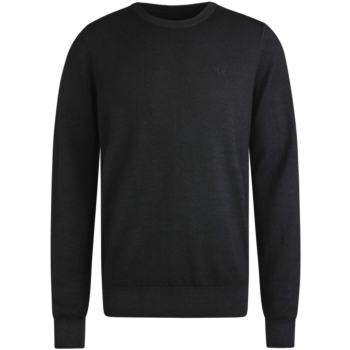 R-neck merino acid wash Black Onyx
