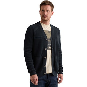 V-neck cardigan cotton mix Salute
