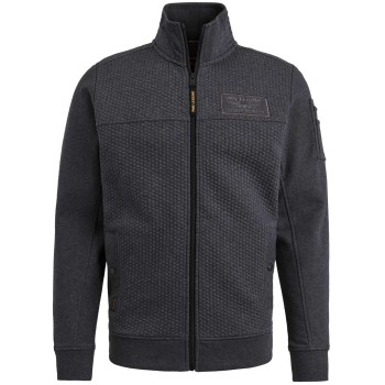 Vest jacquard interlock sweater antracite melee