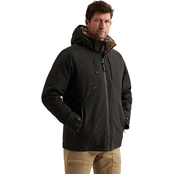 Semi long jacket SNOWPACK Ottoman Jet Black