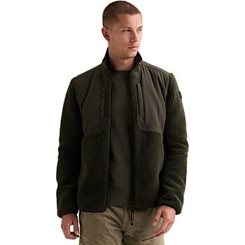 Bomber jacket sherpa nylon mix jac Beluga