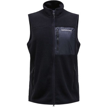 M. pile vest black