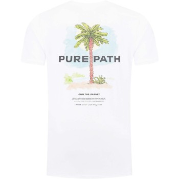 Palmboom T-shirt Wit