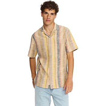 Short Sleeved Cuban Shirt Brown