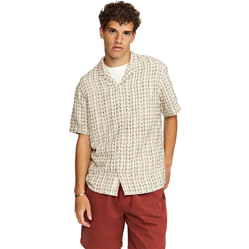 Short Sleeved Cuban Shirt Off White