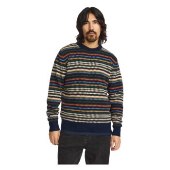 Knit pull blue & multi collor