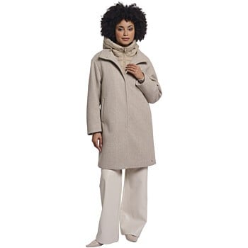 Coat with insert bodywarmer