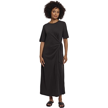 Short sleeve dress with knot detail