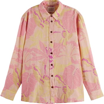 Oversized linen shirt vondelfield blossom
