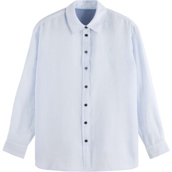 Oversized linen fit shirt Shirt Blue