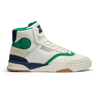 Court cup hi sneaker white-green
