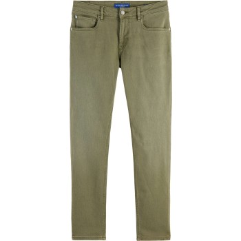 Skim skinny jeans garment dyed colo military green
