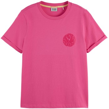 Regular fit t-shirt in organic cott pink punch
