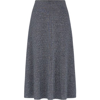 Vya-skirt 17 silver  black stripe