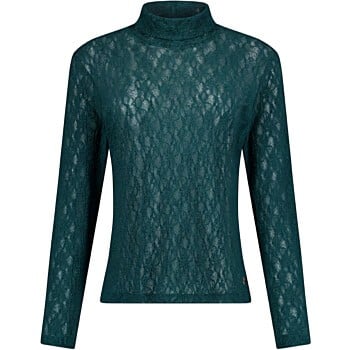 Reagan lace col top