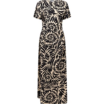 Dress Print Black & Pebble