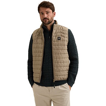 Bodywarmer TRACKOUT Ever-Rib Greige