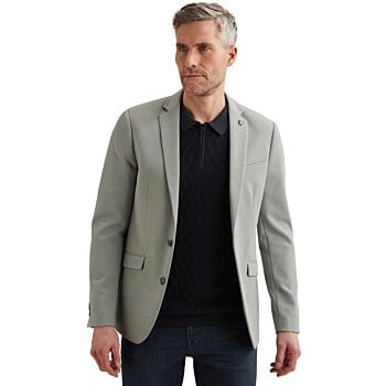 Blazer Scura Melange Pique Trooper