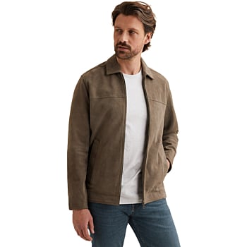 Zip jacket Suede Shirtjacket Bungee Cord