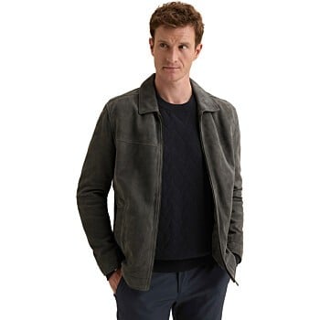 Zip jacket Suede Shirtjacket Sky Captain