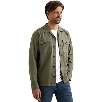 LONG SLEEVE SHIRT Spring Waffle Mulled Basil