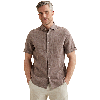 Short Sleeve Shirt Linen Cotton bl Catawba Grape