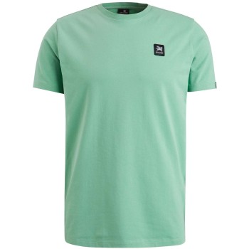 T-shirt korte mouw ronde hals jersey granite green