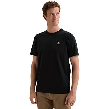 Short sleeve r-neck cotton elastan Sky Captain