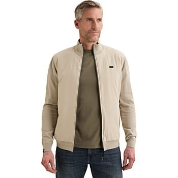 Zip jacket cotton modal Silver Lining