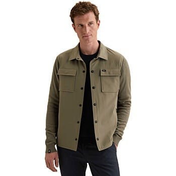 Button jacket cotton modal Mulled Basil