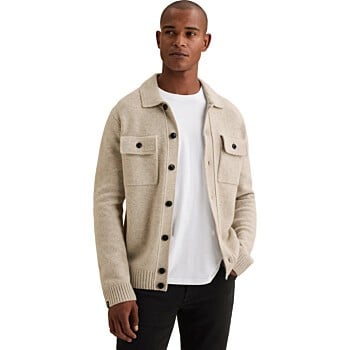 Zip jacket premium wool Silver Lining