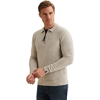 Zip jacket premium wool Silver Lining