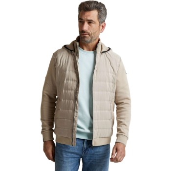 Zip jacket interlock sweat pure cashmere