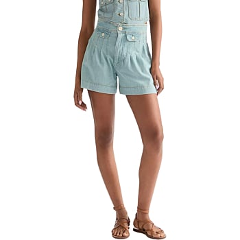 Country estate short pale denim