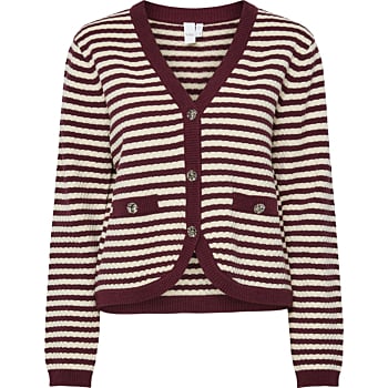YASMIGO LS KNIT CARDIGAN Port Royale/Birch
