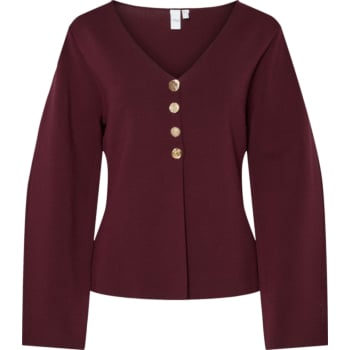 YASMIKKALA LS KNIT CARDIGAN S. Port Royale