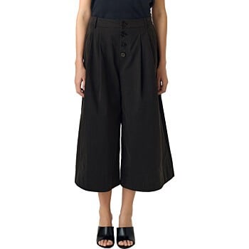 YASCASI HW WIDE CULOTTE PANT Black