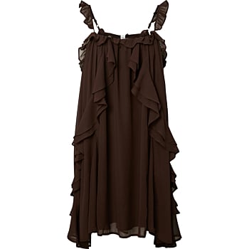 YASCHIFFA STRAP DRESS S. - FEST Coffee Bean