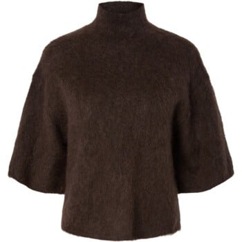 YASTILDE 2/4 MOHAIR BLEND KNIT PULLOVER Mole/Melan