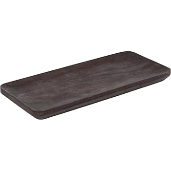 Serveerplateau van mangohout DARK BROWN