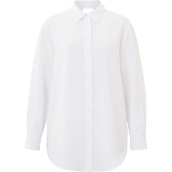 Blouse with back detail pure white