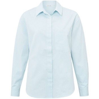 Striped blouse with pocket plein air blue dessi