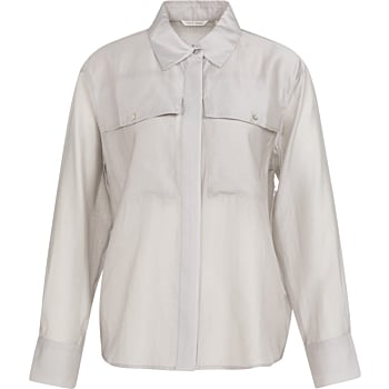 Transparante blouse VAPOR BLUE GREY