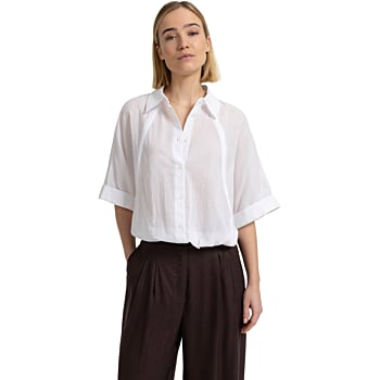 Blouse met gevlochten details PURE WHITE
