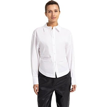 Blouse met tailleaccent PURE WHITE