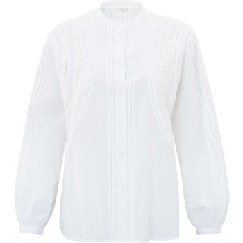 Soft poplin blouse PURE WHITE