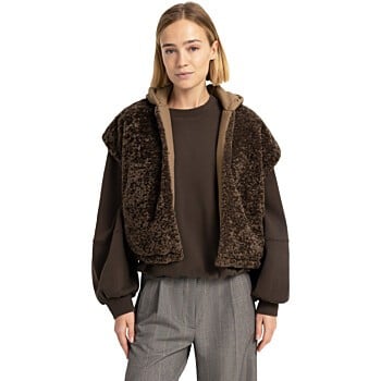 Omkeerbare bodywarmer SLATE BLACK BROWN